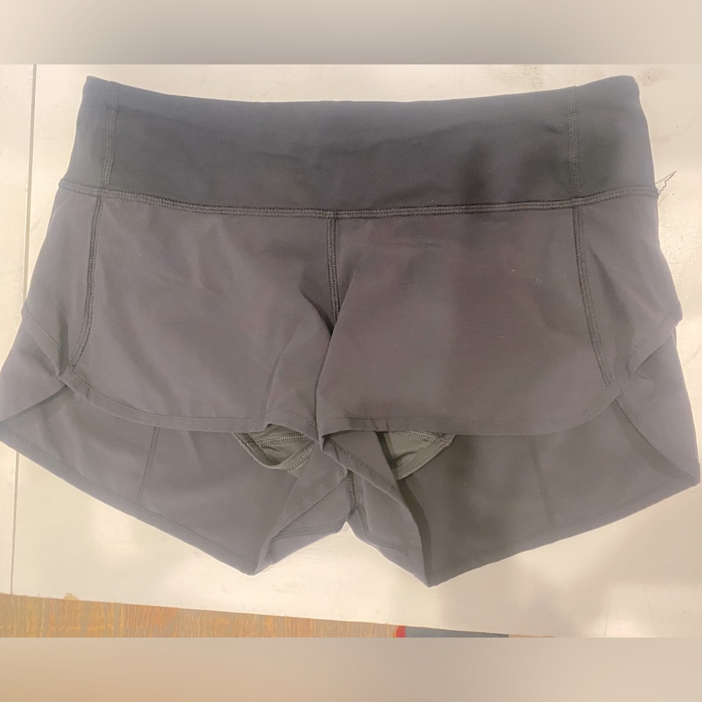Lululemon Black Run Speed shorts